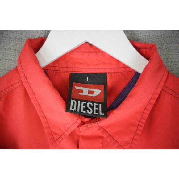Diesel Vintage Contrast Stitch Button Up Cargo Large - Picture 8 of 8